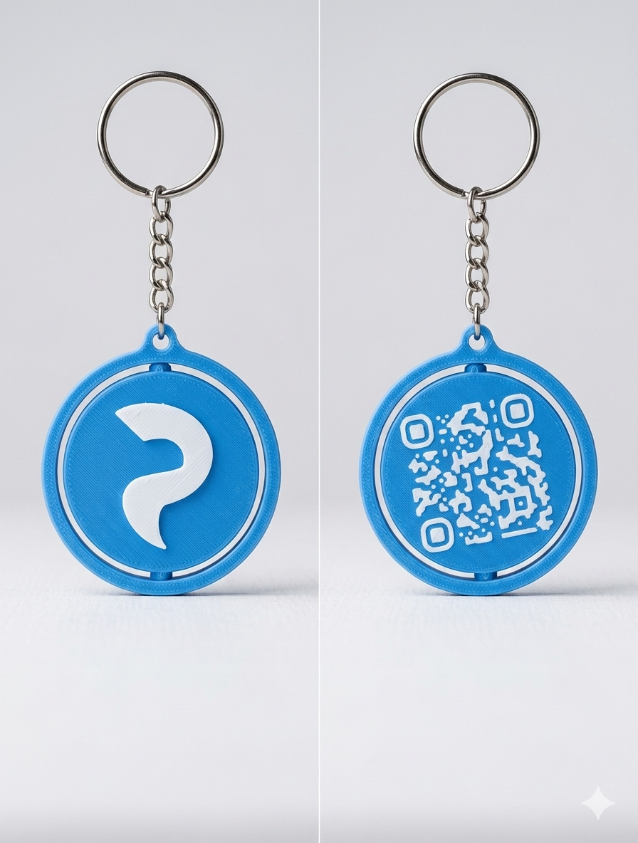 Llavero Giratorio 3D