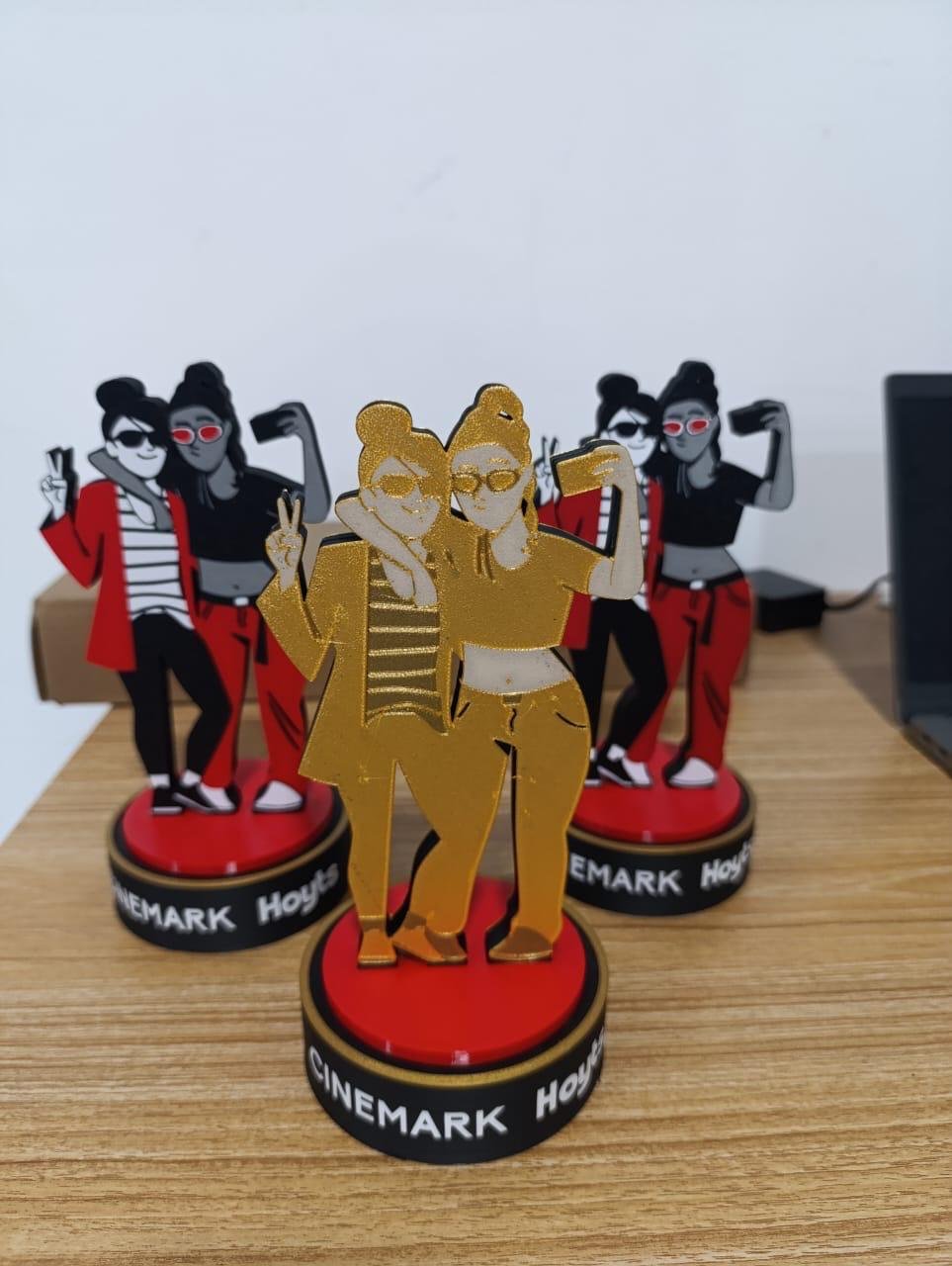 Estatuillas Premios Influencers Cinemark Hoyts Impresión 3D