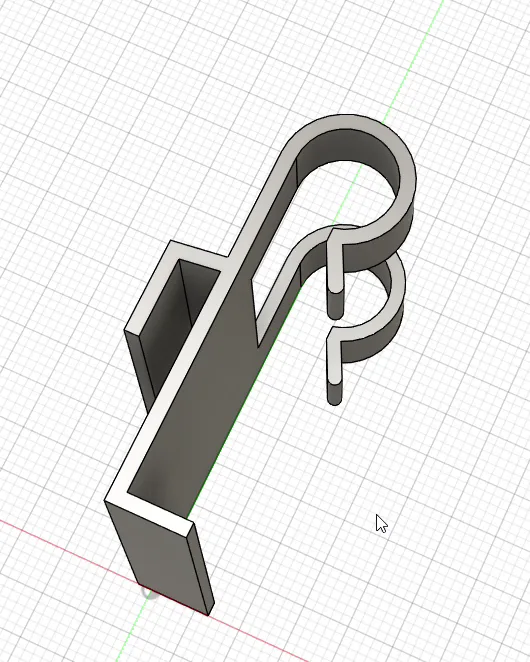 Modelo 3D del soporte POP rediseñado en Fusion 360